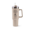Mug isotherme Beige Fitness J'peux pas