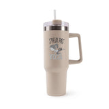 Mug isotherme Beige Yoga J'peux pas