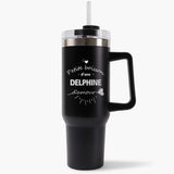 Mug isotherme Noir Delphine d'Amour