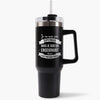 Mug isotherme Noir Enseignant Superman