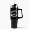 Mug isotherme Noir Ergothérapeute Superwoman