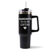 Mug isotherme Noir Mamounette Tu es ma caféine