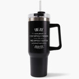 Mug isotherme Noir Une Zoé aussi géniale