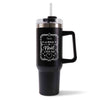 Mug isotherme Tante Magie de noël Rectangle Noir