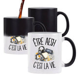 Mug Magique Être AESH c'est la vie