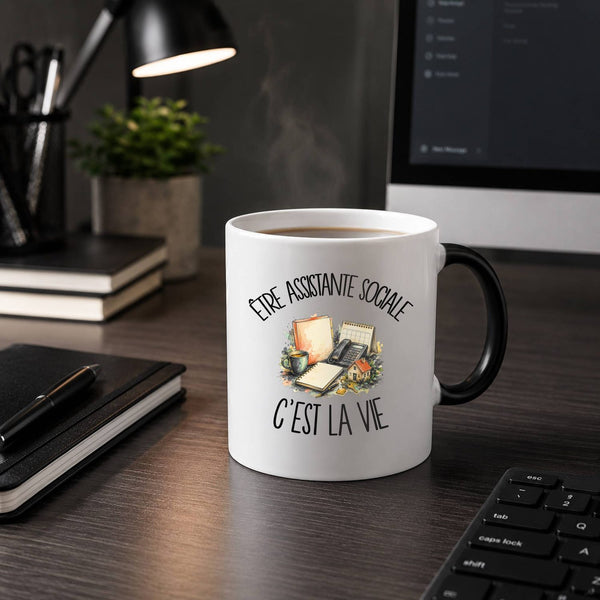 Mug Magique Être assistante sociale c'est la vie