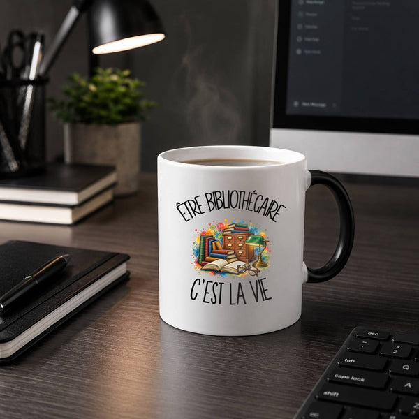 Mug Magique Être bibliothécaire c'est la vie