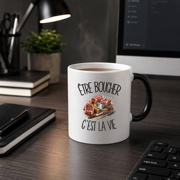 Mug Magique Être boucher c'est la vie