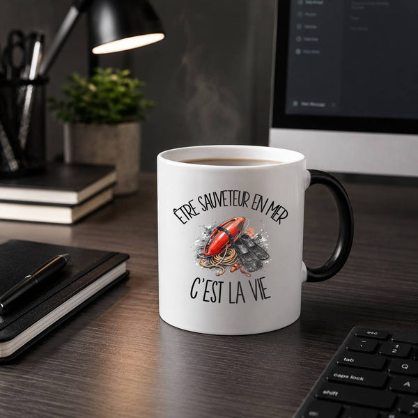 Mug Magique Être sauveteur en mer c'est la vie