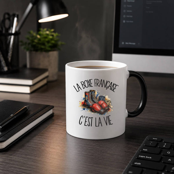 Mug Magique La boxe française c'est la vie