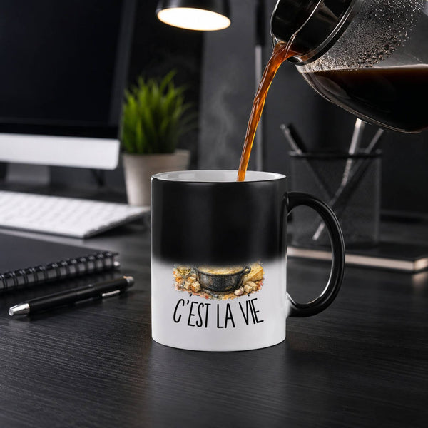 Mug Magique La fondue c'est la vie