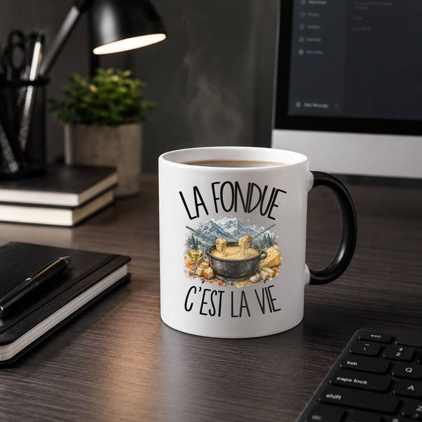 Mug Magique La fondue c'est la vie