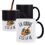 Mug Magique La guitare c'est la vie