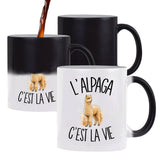 Mug Magique L'alpaga c'est la vie