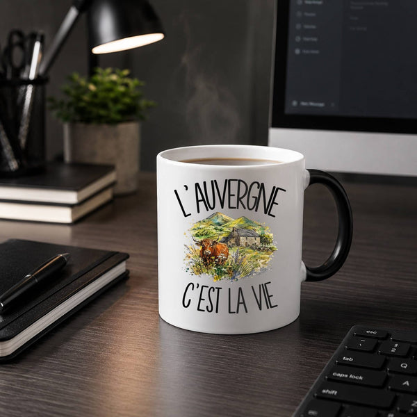 Mug Magique L'Auvergne c'est la vie