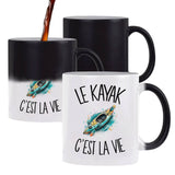 Mug Magique Le kayak c'est la vie