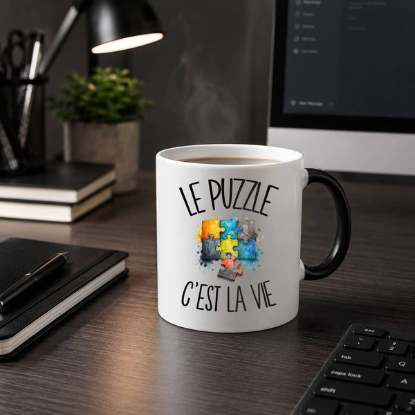 Mug Magique Le puzzle c'est la vie