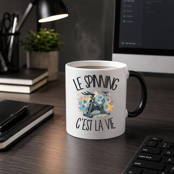 Mug Magique Le spinning c'est la vie