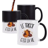 Mug Magique Le tricot c'est la vie