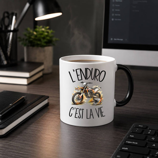 Mug Magique L'enduro c'est la vie