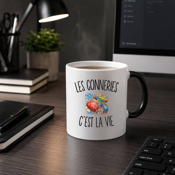 Mug Magique Les Conneries c’est la vie
