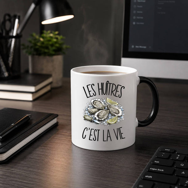 Mug Magique Les huîtres c'est la vie