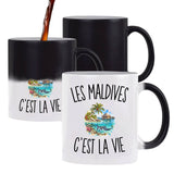 Mug Magique Les Maldives c’est la vie