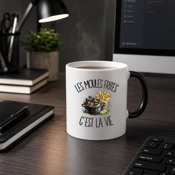 Mug Magique Les moules frites c'est la vie