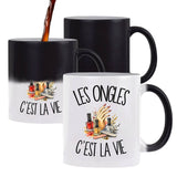 Mug Magique Les ongles c'est la vie