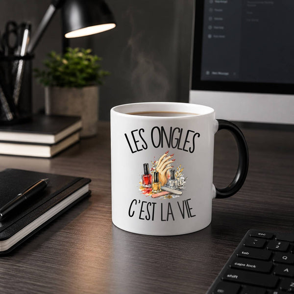 Mug Magique Les ongles c'est la vie