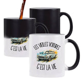 Mug Magique Les vieilles voitures c'est la vie
