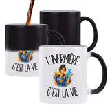 Mug Magique L'infirmière c'est la vie
