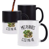 Mug Magique Mes plantes c'est ma vie
