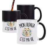 Mug Magique Mon alpaga c'est ma vie