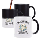 Mug Magique Mon Bichon Maltais c'est ma vie