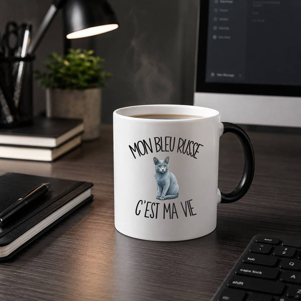 Mug Magique Mon Bleu Russe c'est ma vie
