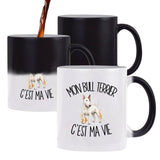 Mug Magique Mon Bull Terrier c'est ma vie