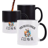 Mug Magique Mon Bulldog Français c'est ma vie