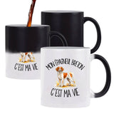 Mug Magique Mon Épagneul Breton c'est ma vie