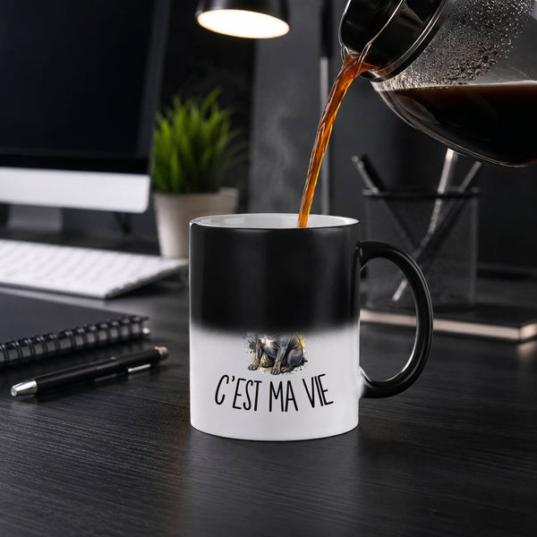 Mug Magique Mon Staffie c'est ma vie