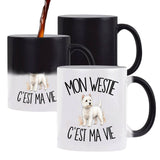 Mug Magique Mon Westie c'est ma vie
