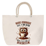 Sac Fête des Mères Mamie Famille Idée Cadeau anniversaire Noël Travail Boulot Métier Départ Retraite Collègue Femme cabas shopping plage