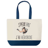 Sac de shopping bleu J'peux pas Aéroboxe