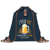 sac a dos bleu coton recycle avec pochette idee cadeau originale pour collegue ami prof ou membre de la famille cadeau mixte noel anniversaire secret santa ou depart au travail sac leger pratique et ecologique design breton moderne
