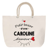 Sac Fête des Mères Mamie Famille Idée Cadeau anniversaire Noël Travail Boulot Métier Départ Retraite Collègue Femme cabas shopping plage