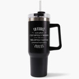 Mug isotherme Noir Un Fiancé aussi génial