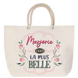Sac Fête des Mères Mamie Famille Idée Cadeau anniversaire Noël Travail Boulot Métier Départ Retraite Collègue Femme cabas shopping plage