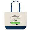 Sac de shopping bleu Meilleur Prof de tous les temps