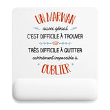 Tapis de souris ergonomique avec repose-poignet, accessoire bureau pour femme et homme, fête des pères, cadeau pas cher, idée cadeau fête des mères, secret santa, départ à la retraite, télétravail et gaming