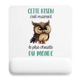Tapis de souris ergonomique avec repose-poignet, accessoire bureau pour femme et homme, fête des pères, cadeau pas cher, idée cadeau fête des mères, secret santa, départ à la retraite, télétravail et gaming